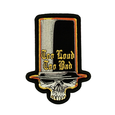  "Too Loud Too Bad Skull" (9  x 12,5 ) Hot Leathers  C!!!