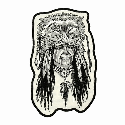  "Indian Warrior" (9  x 15 ) Hot Leathers  C!!!