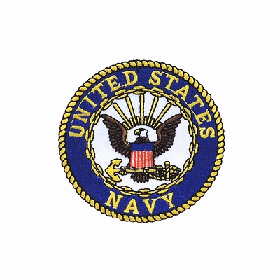  "USN Logo" (8  x 8 ) Hot Leathers  C!!!