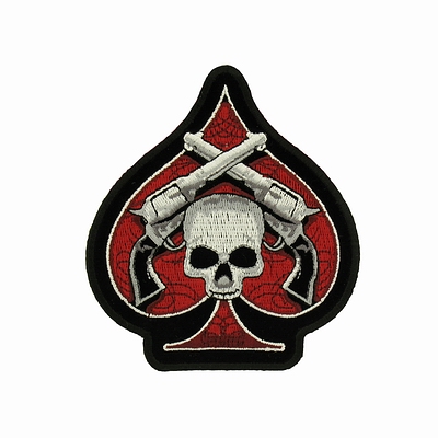  "Skull & Pistols" (10  x 11.5 ) Hot Leathers  C!!! 