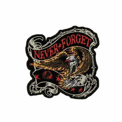  "Never Forget" (10  x 10 ) Hot Leathers  C!!! 